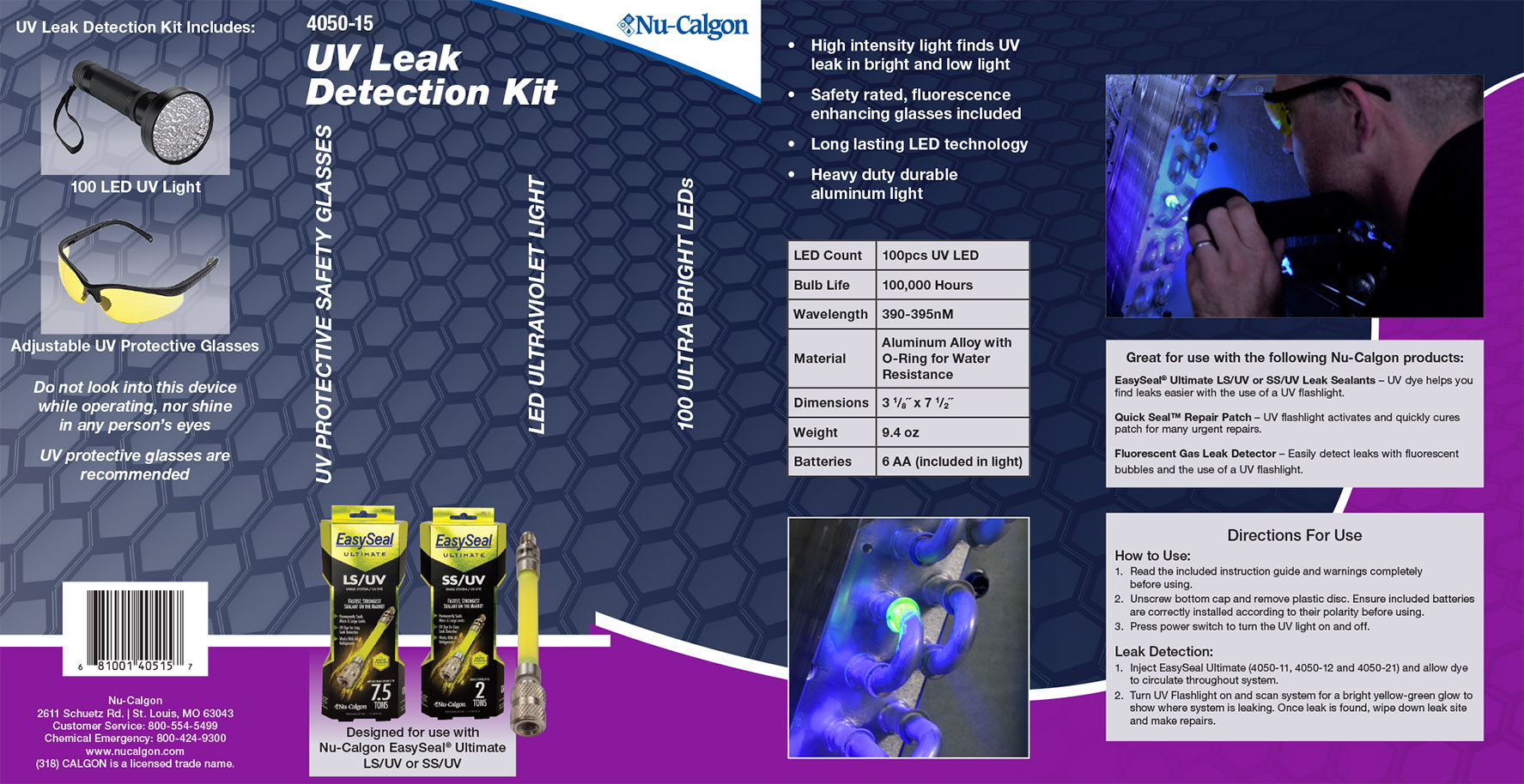 UV Leak Detection Kit NuCalgon